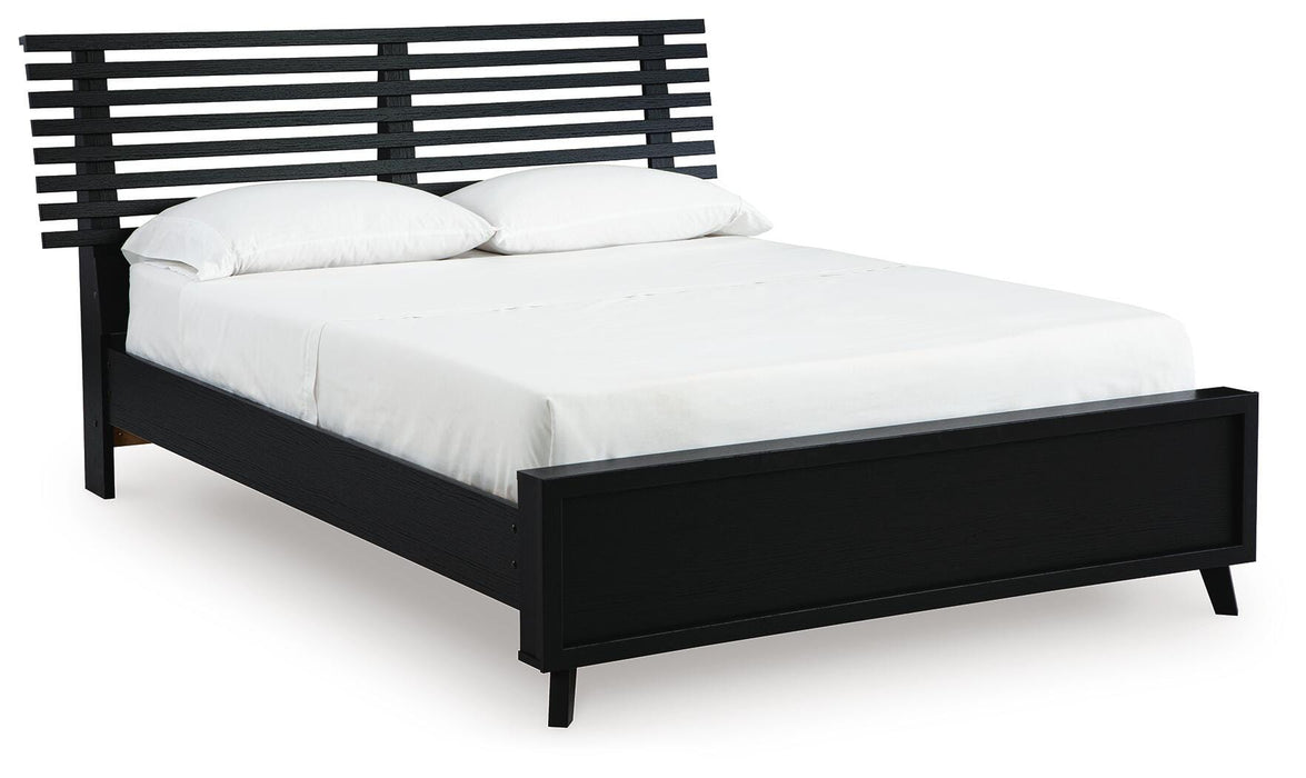 Danziar Queen Slat Bed - Venta Furnishings (San Antonio,TX)