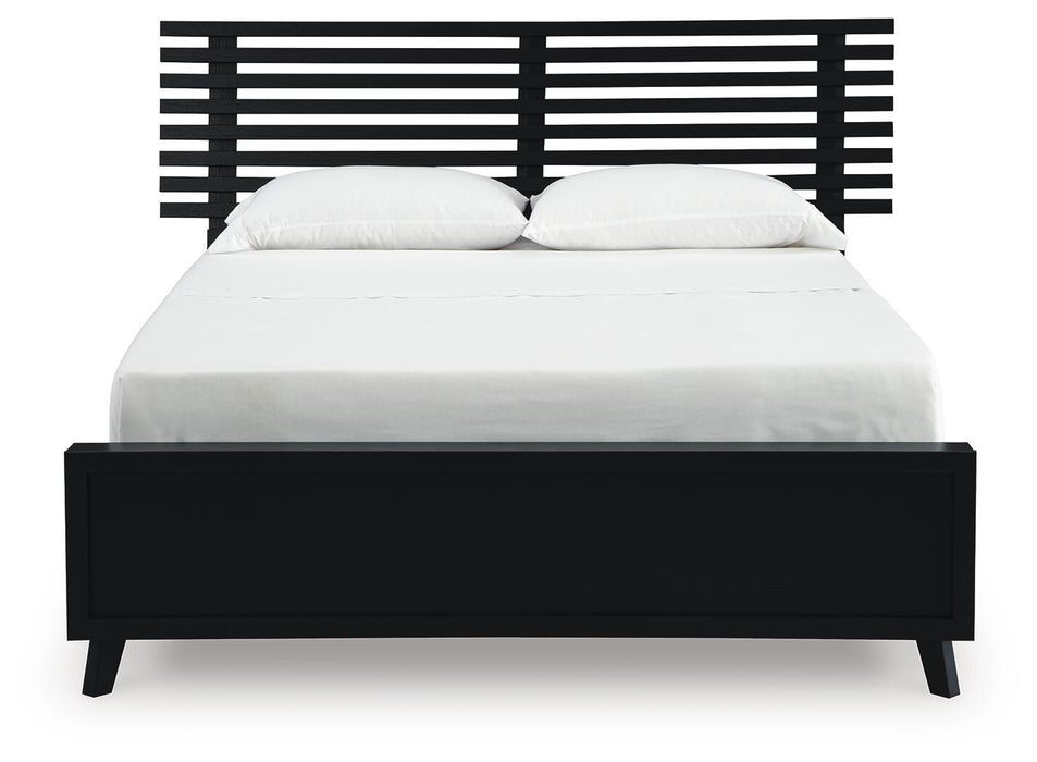 Danziar Queen Slat Bed - Venta Furnishings (San Antonio,TX)
