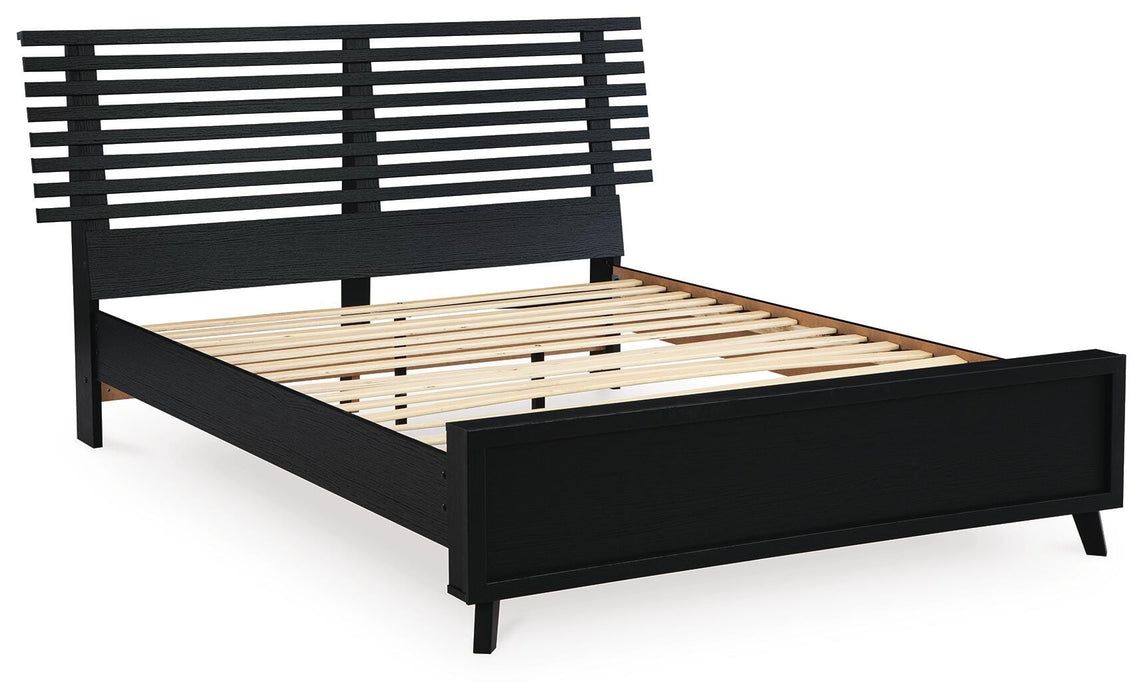 Danziar Queen Slat Bed - Venta Furnishings (San Antonio,TX)