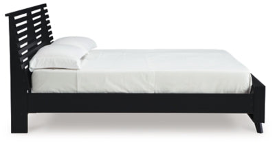 Danziar Queen Slat Bed - Venta Furnishings (San Antonio,TX)