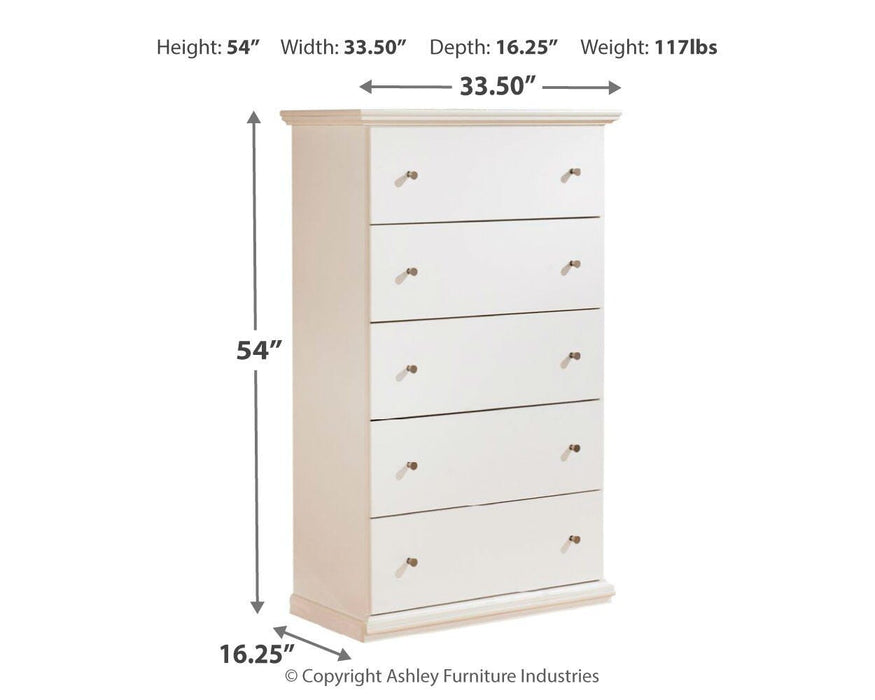 Bostwick Shoals Youth Chest of Drawers - Venta Furnishings (San Antonio,TX)