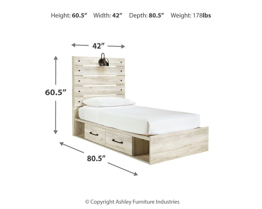 Cambeck Bed with 2 Storage Drawers - Venta Furnishings (San Antonio,TX)