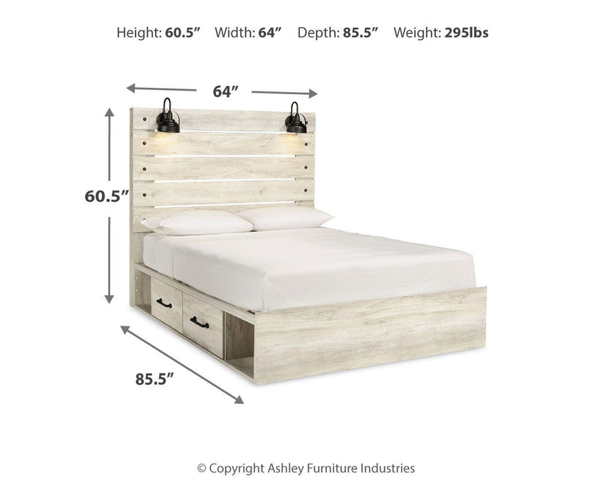 Cambeck Bed with 4 Storage Drawers - Venta Furnishings (San Antonio,TX)