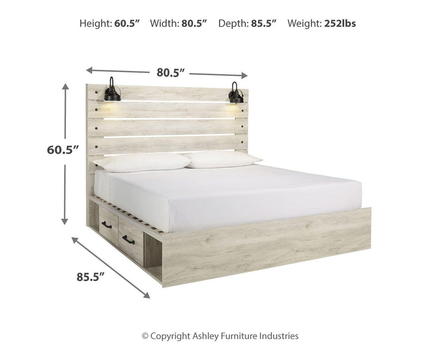Cambeck Bed with 2 Storage Drawers - Venta Furnishings (San Antonio,TX)