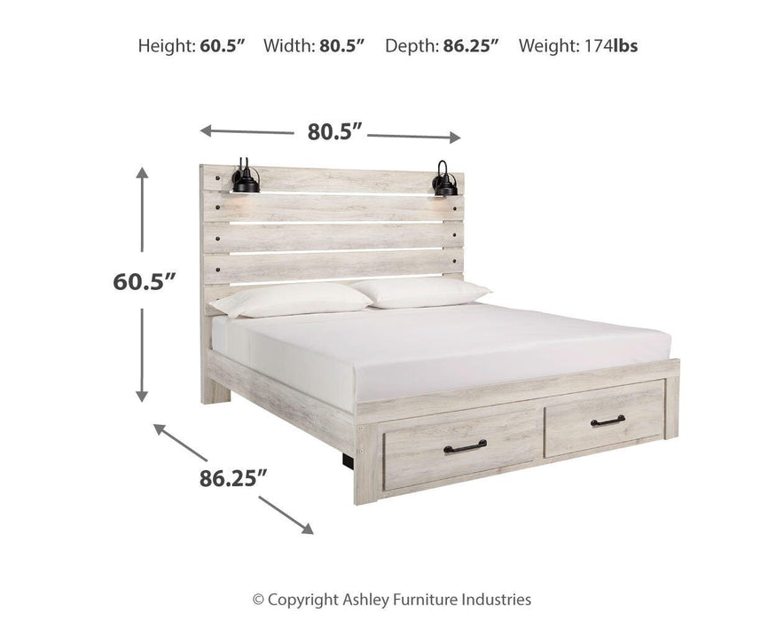 Cambeck Bed with 2 Storage Drawers - Venta Furnishings (San Antonio,TX)