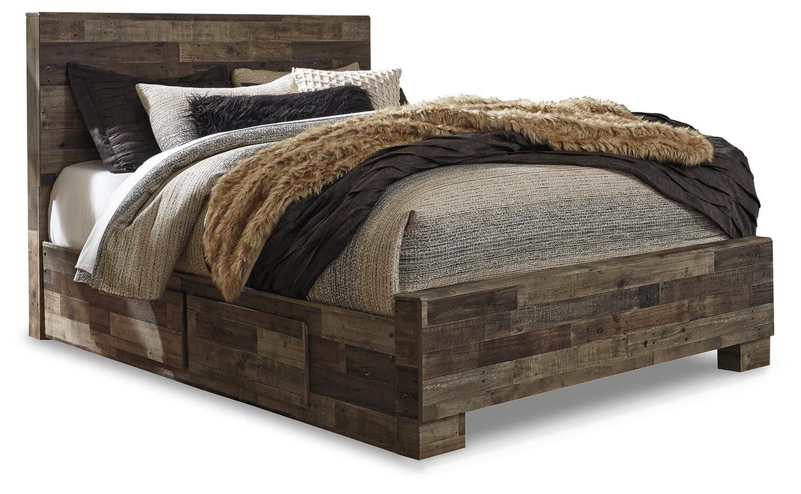 Derekson Bed with 2 Side Storage - Venta Furnishings (San Antonio,TX)