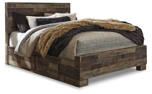 Derekson Bed with 2 Side Storage - Venta Furnishings (San Antonio,TX)
