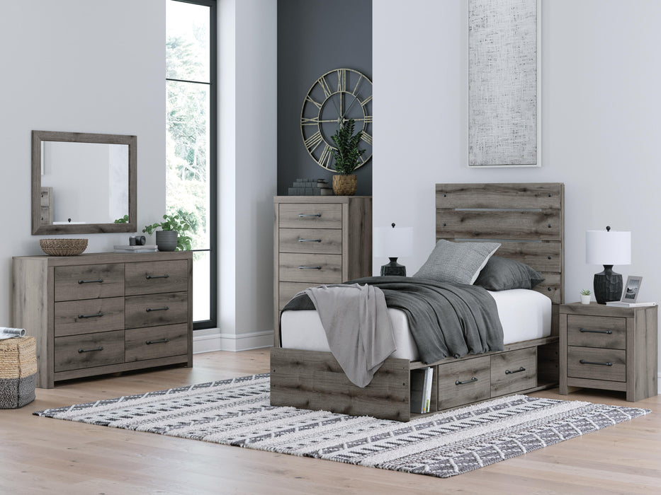 Graystorm Bed with Storage - Venta Furnishings (San Antonio,TX)