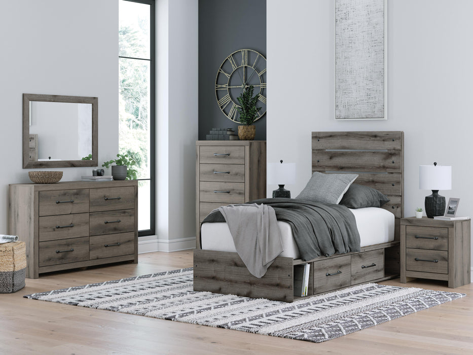 Graystorm Bed with Storage - Venta Furnishings (San Antonio,TX)