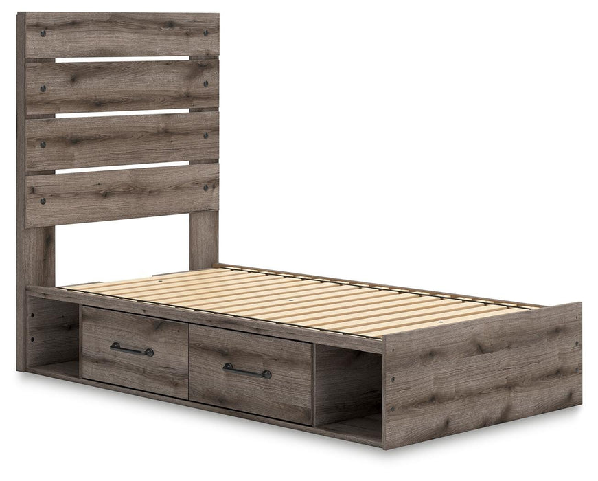 Graystorm Bed with Storage - Venta Furnishings (San Antonio,TX)