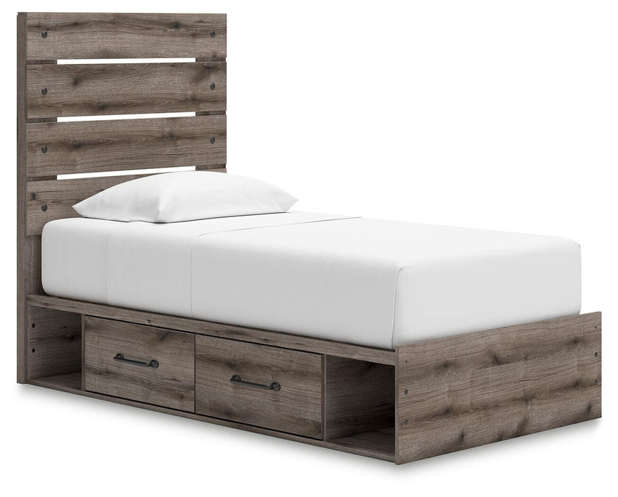 Graystorm Bed with Storage - Venta Furnishings (San Antonio,TX)