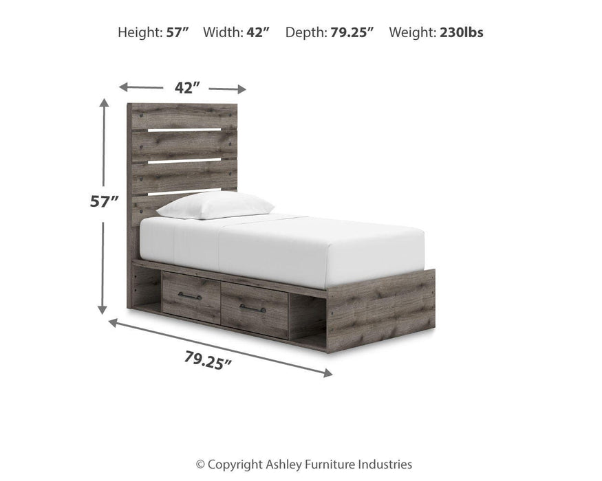 Graystorm Bed with Storage - Venta Furnishings (San Antonio,TX)