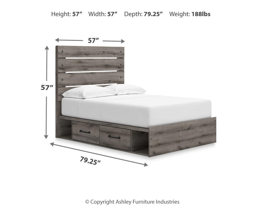Graystorm Bed with Storage - Venta Furnishings (San Antonio,TX)