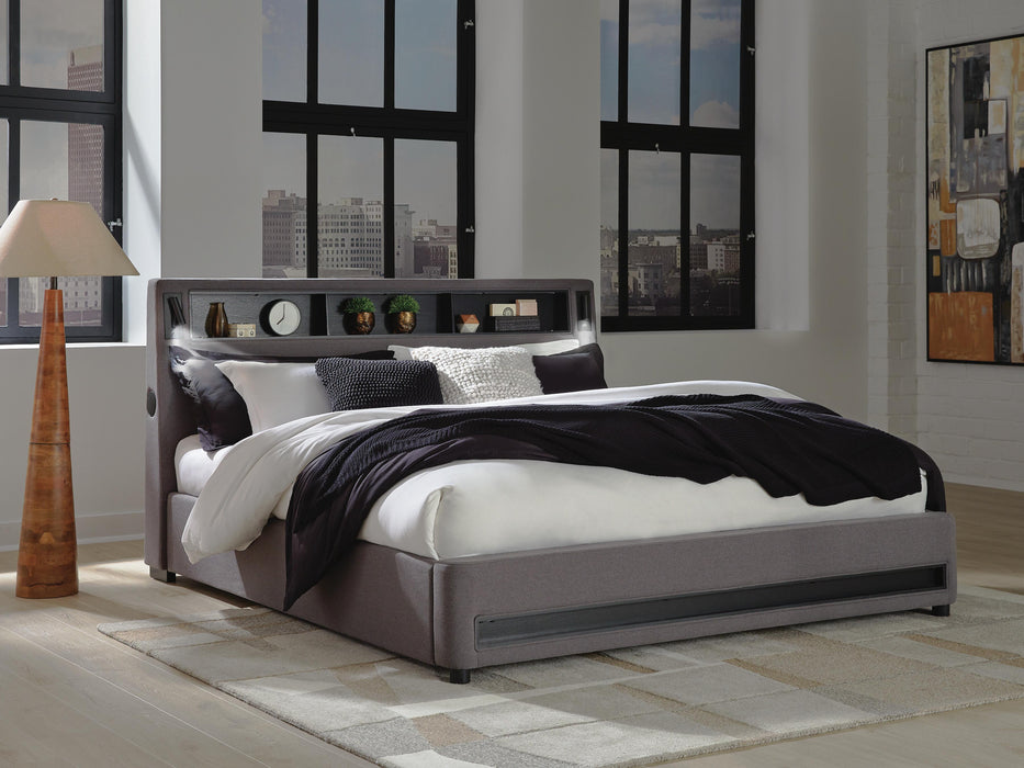 Verishaw Upholstered Bed - Venta Furnishings (San Antonio,TX)