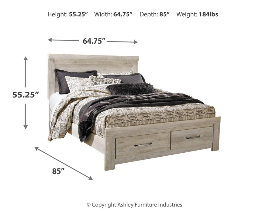 Bellaby Bed with 2 Storage Drawers - Venta Furnishings (San Antonio,TX)