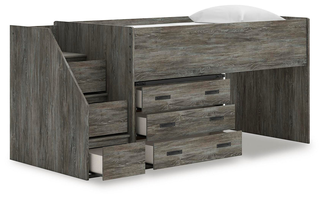 Frandern Loft Bed with Drawer Storage - Venta Furnishings (San Antonio,TX)