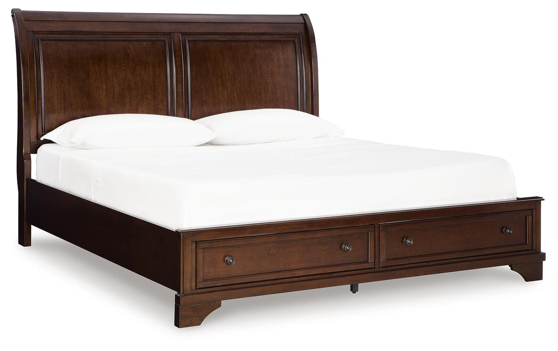 Trellington Sleigh Storage Bed - Venta Furnishings (San Antonio,TX)