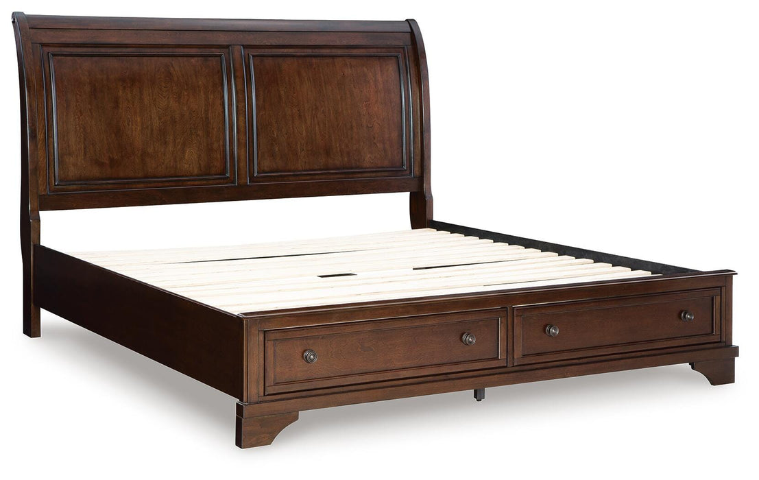 Trellington Sleigh Storage Bed - Venta Furnishings (San Antonio,TX)