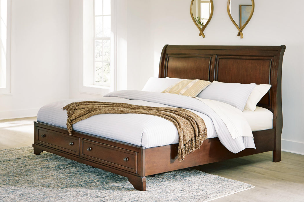 Trellington Sleigh Storage Bed - Venta Furnishings (San Antonio,TX)