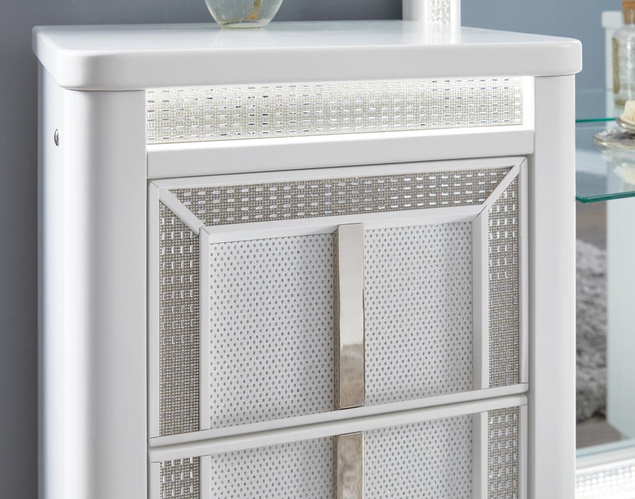 Chalanna Vanity with Mirror - Venta Furnishings (San Antonio,TX)