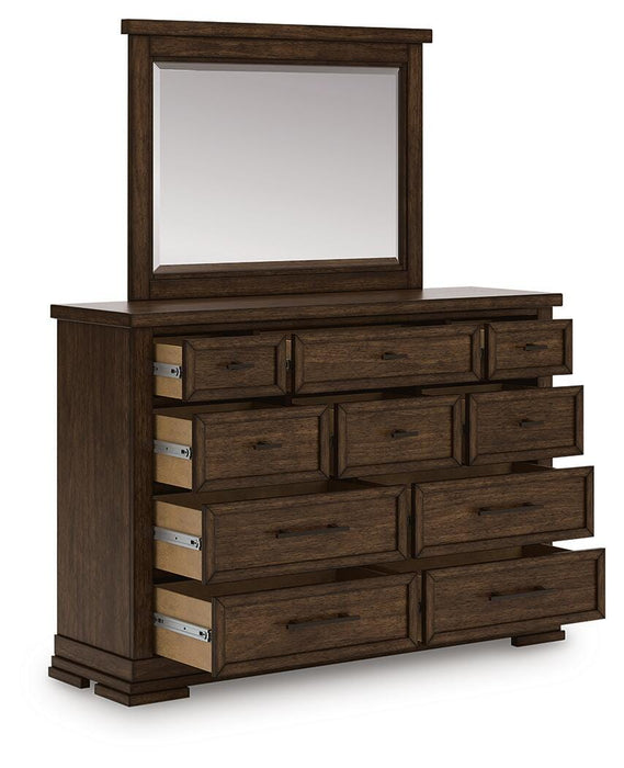 Taffenbrook Dresser and Mirror - Venta Furnishings (San Antonio,TX)