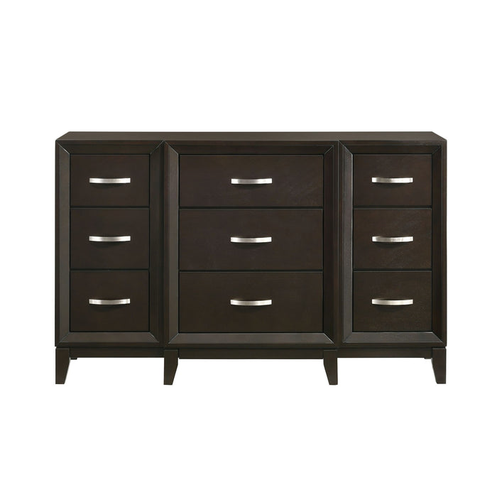 Beaumont 9-Drawer Dresser in Merlot - Venta Furnishings (San Antonio,TX)
