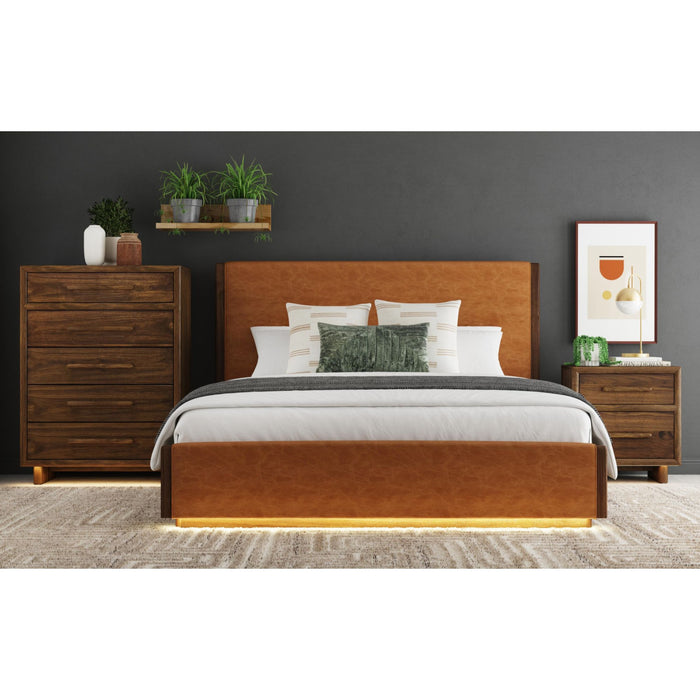 Brisbane Chest with LED in Brown