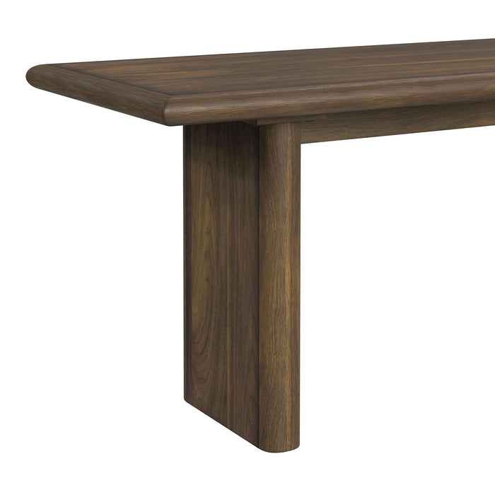 Brisbane Standard Height Dining Set in Brown-Table and Four Fabric Chairs