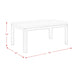 Francesca White Marble Rectangular 5PC Dining Set-Table & Four Grey PU Chairs - Venta Furnishings (San Antonio,TX)