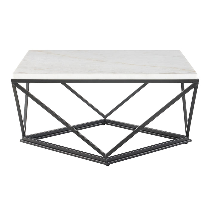 Riko Coffee Table W/ Metal Leg - Venta Furnishings (San Antonio,TX)