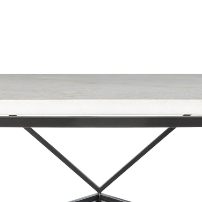 Riko Coffee Table W/ Metal Leg - Venta Furnishings (San Antonio,TX)