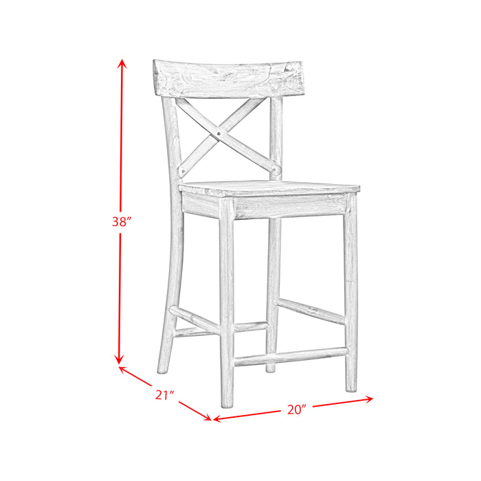 (D680-22) Callista- 24'' Counter Stool- Beach/Natural - Venta Furnishings (San Antonio,TX)
