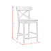 (D680-22) Callista- 24'' Counter Stool- Beach/Natural - Venta Furnishings (San Antonio,TX)