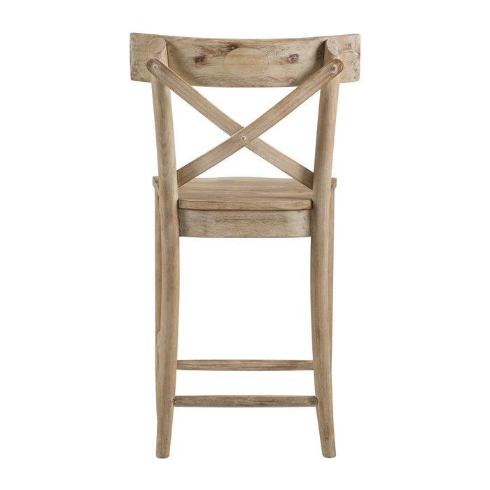 (D680-22) Callista- 24'' Counter Stool- Beach/Natural - Venta Furnishings (San Antonio,TX)