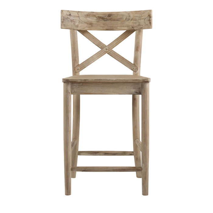 (D680-22) Callista- 24'' Counter Stool- Beach/Natural - Venta Furnishings (San Antonio,TX)