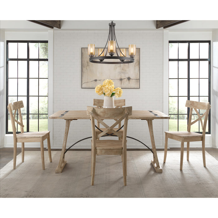 Callista Folding Top 5PC Dining Set-Table and Four Chairs