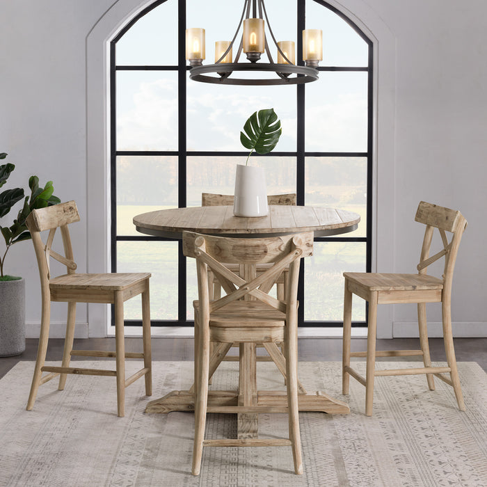 (D680-22) Callista- 24'' Counter Stool- Beach/Natural - Venta Furnishings (San Antonio,TX)