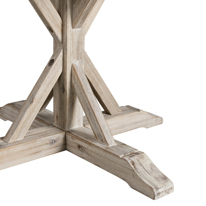 (D680-30) Callista- Round Dining Table- Beach/Natural