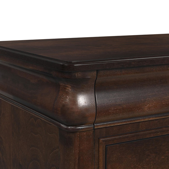 Cameron Cherry Dresser & Mirror Set - Venta Furnishings (San Antonio,TX)