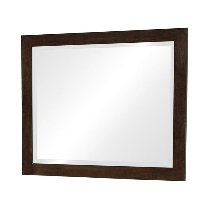 Jessica Rectangular Wall Dresser Mirror Cappuccino