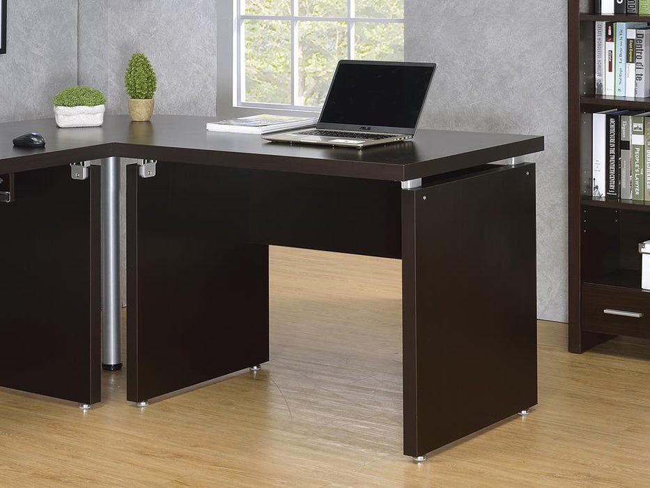 Skylar Extension Desk Cappuccino - Venta Furnishings (San Antonio,TX)
