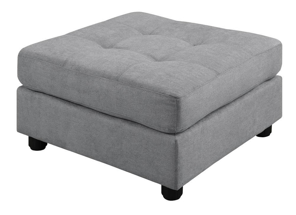 Claude Tufted Cushion Back Ottoman Dove