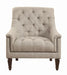 Avonlea Sloped Arm Upholstered Chair Grey - Venta Furnishings (San Antonio,TX)