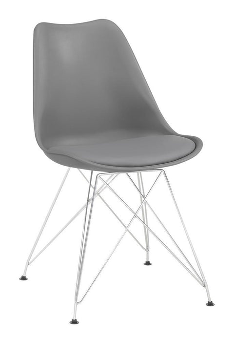 Juniper Upholstered Side Chairs Grey (Set of 2) - Venta Furnishings (San Antonio,TX)