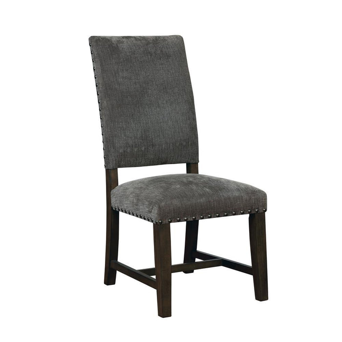 Twain Upholstered Side Chairs Warm Grey (Set of 2) - Venta Furnishings (San Antonio,TX)