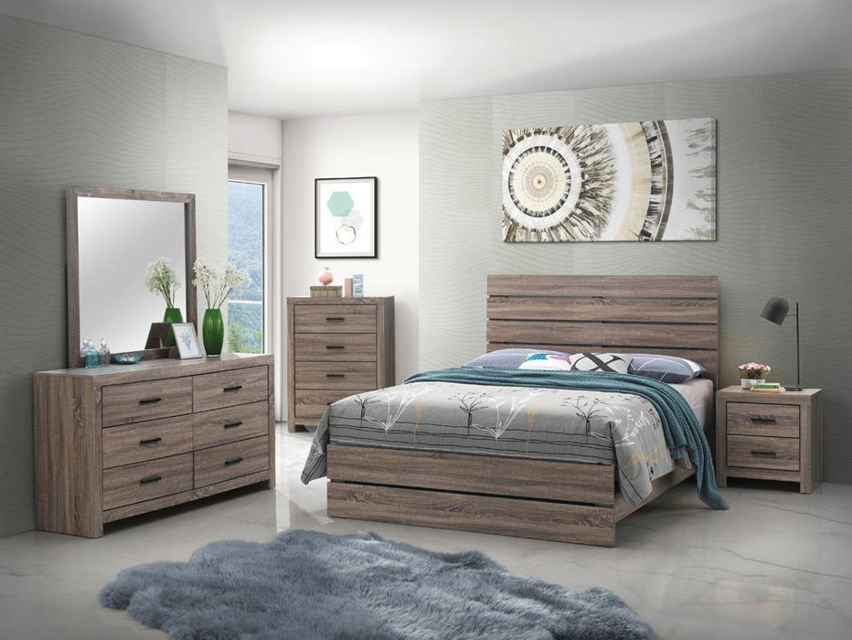 Brantford Queen Storage Bed Barrel Oak - Venta Furnishings (San Antonio,TX)