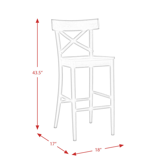 (D210-21C) Coronado- 30'' Barstool- Chocolate