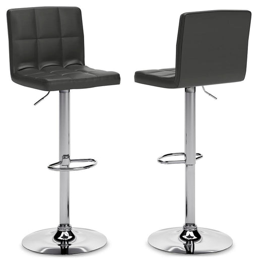 Bellatier Adjustable Height Bar Stool - Venta Furnishings (San Antonio,TX)