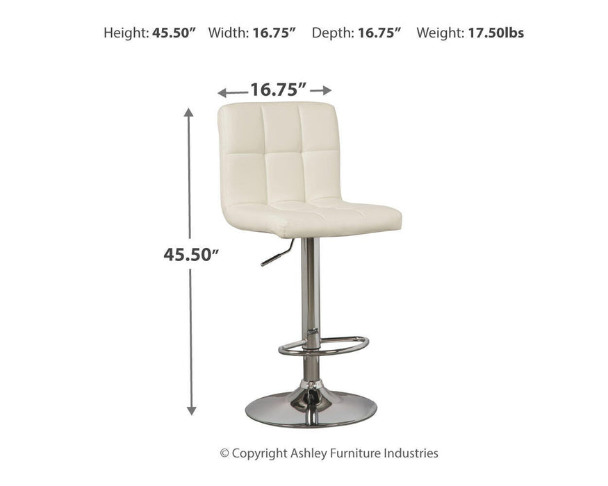 Bellatier Adjustable Height Bar Stool - Venta Furnishings (San Antonio,TX)