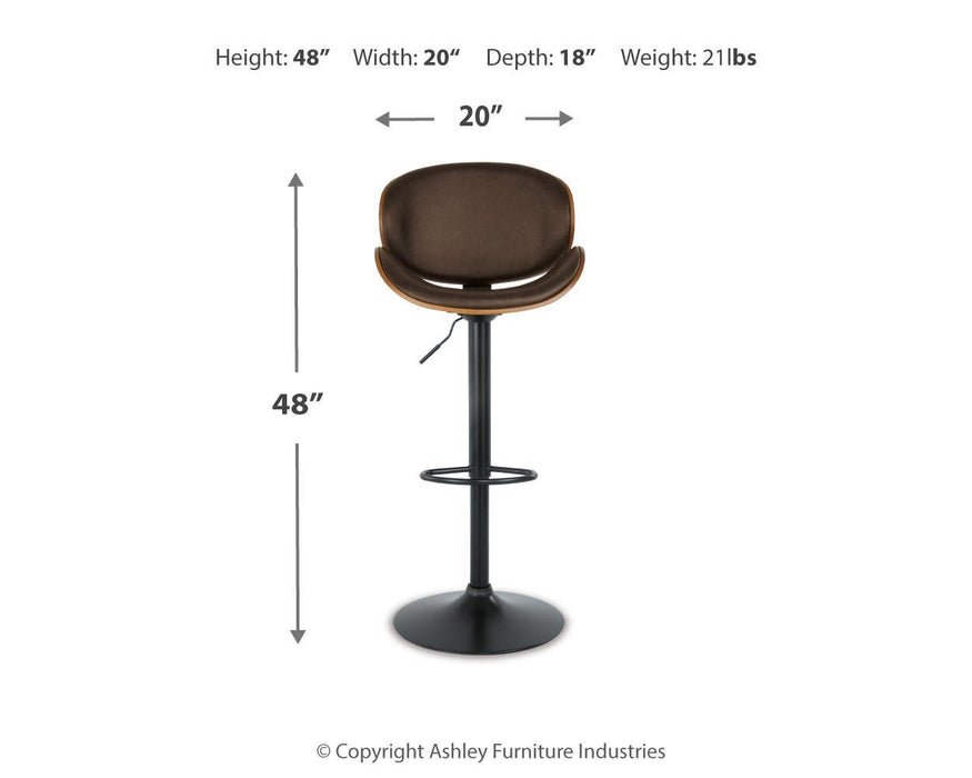 Bellatier Adjustable Height Bar Stool - Venta Furnishings (San Antonio,TX)